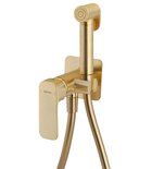 Photo: SPY Wall-mounted mixer with a bidet shower, gold matt