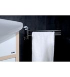 Photo: X-ROUND adjustable triple towel holder 380mm, chrome