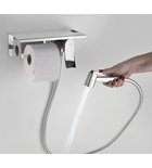 Photo: Concealed Bidet Shower Set with Toilet Paper Holder, Chrome