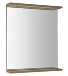 Photo: KORIN STRIP zrcadlo s LED osvětlením 60x70x12cm, dub platin