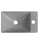Photo: MARGITHA ceramic washbasin 38x22cm, tap hole on the right, grey