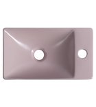 Photo: MARGITHA ceramic washbasin 38x22cm, tap hole on the right, pink