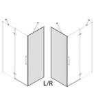 Photo: TRINITY Seitenwand-Glasteil, 900mm, Klarglas