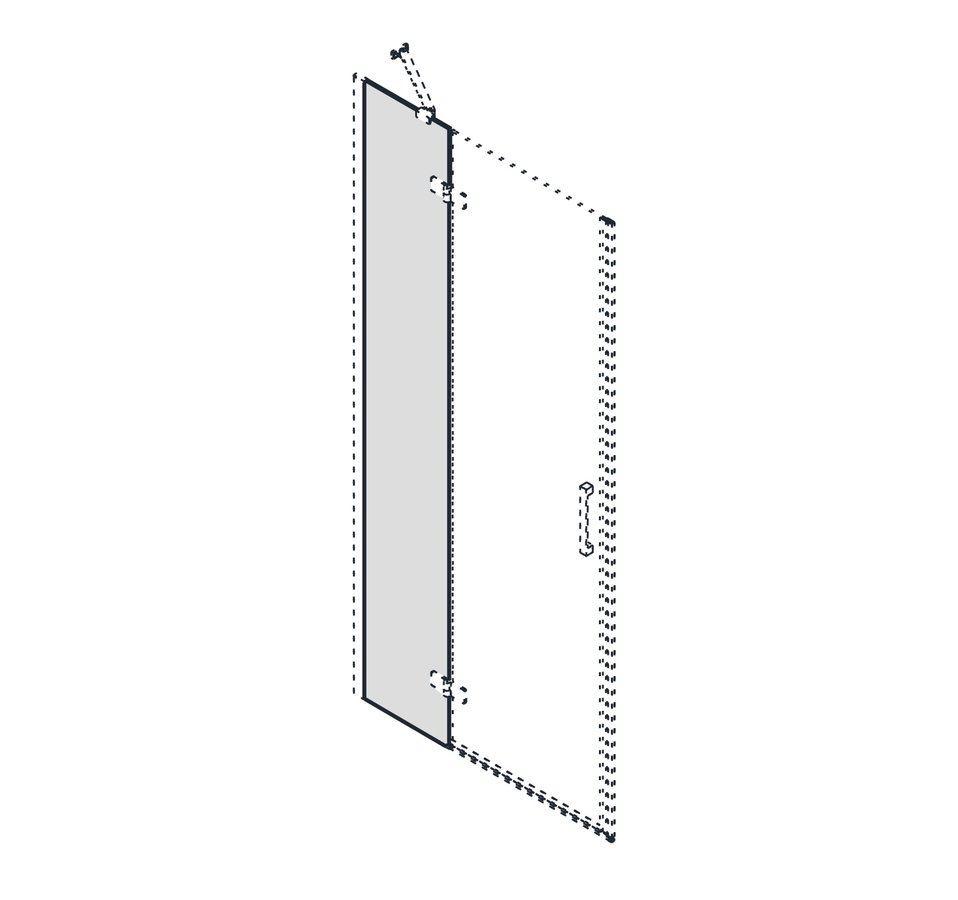 TRINITY fixní díl dveří 1100mm, sklo čiré GT1111C