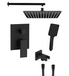 Photo: CUBEMIX concealed shower mixer tap, 2 outlets, black matt