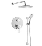 Photo: ICONIC Unterputz-Brausegarnitur mit Armatur, 2 Abgänge, Chrom