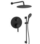 Photo: ICONIC Unterputz-Duscharmatur, 2 Ausgänge, Schwarz matt