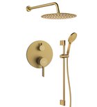 Photo: ICONIC Unterputz-Duscharmatur, 2 Ausgänge, gold matt