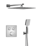 Photo: SMART SELECT podomítkový sprchový set s termostatickou baterií, 2 výstupy, vyústění, chrom