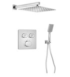Photo: SMART SELECT podomítkový sprchový set s&nbsp;termostatickou baterií, 2 výstupy, vyústění, chrom