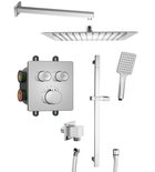 Photo: SMART SELECT concealed shower set with thermostatic mixer, 2 outlets, adjustable shower holder, chrome