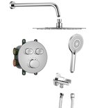 Photo: SMART SELECT concealed thermostatic shower set, 2 outlets, output, chrome