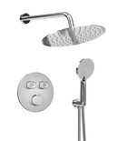 Photo: SMART SELECT podomítkový sprchový set s termostatickou baterií, 2 výstupy, vyústění, chrom