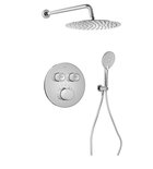 Photo: SMART SELECT podomítkový sprchový set s termostatickou baterií, 2 výstupy, vyústění, chrom