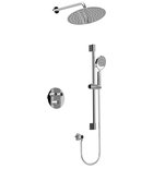 Photo: SMART SELECT concealed shower set with thermostatic mixer, 2 outlets, adjustable shower holder, chrome