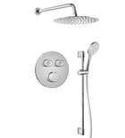 Photo: SMART SELECT podomítkový sprchový set s termostatickou baterií, 2 výstupy, posuvný držák sprchy, chrom