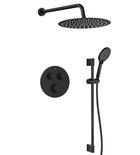 Photo: SMART SELECT Unterputz Thermostatische-Duschset, 2 Wege, Halterung für Handbrause, Schwarz matt