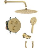 Photo: SMART SELECT concealed thermostatic shower set, 2 outlets, output, gold matt