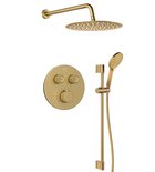 Photo: SMART SELECT Unterputz Thermostatische-Duschset, 2 Wege, Halterung für Handbrause, Gold matt