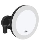 Photo: X-ROUND BLACK Kosmetikspiegel zum Aufhängen LED, Durch. 200mm, Schwarz matt