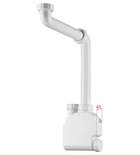 Photo: SQUID furniture space saving siphon, 5/4", 32mm waste, white