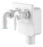 Photo: DEXA 2 concealed siphon for washer and dryer, DN40mm, white