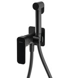 Photo: SPY Wall-mounted mixer with a bidet shower, black matt