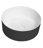 Photo: THIN umyvadlo na desku, Rockstone, Ø 38 cm, carina/bílá mat