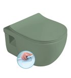 Photo: BRILLA wall-hung toilet, Rimless, 36,5x53cm, green matt