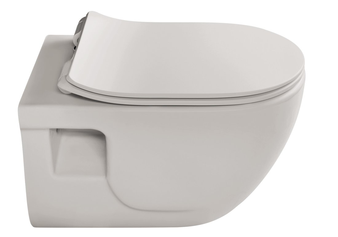 Sapho BRILLA závěsná WC mísa, Rimless, 36,5x53cm, latte mat 100614-114