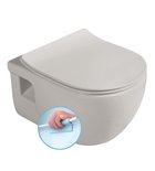 Photo: BRILLA wall-hung toilet, Rimless, 36,5x53cm, latte matt