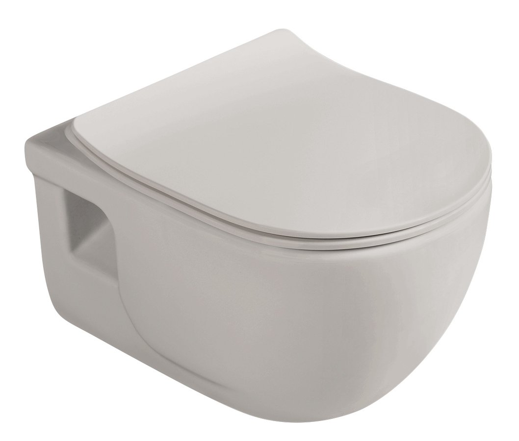 Sapho BRILLA WC sedátko, SLIM, Soft Close, latte mat 100787-114