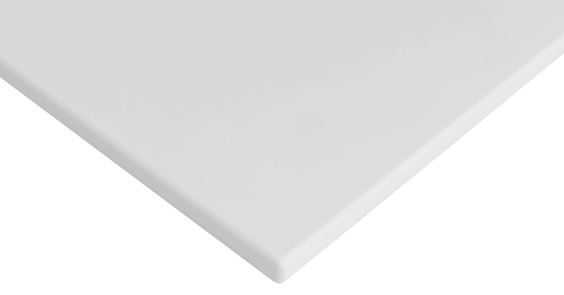 Sapho CIRASA deska Rockstone 131x1,2x46,5cm, bílá mat CRR131-0101