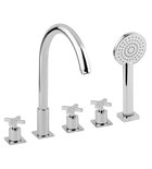 Photo: TRAX Deck Mounted 5 Hole Mixer Tap, chrome