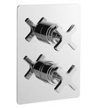 Photo: TRAX concealed thermostatic shower mixer, 3 outlets, chrome