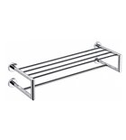 Photo: X-ROUND double towel shelf 600mm, chrome