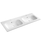 Photo: SIDRA Cultured Marble Double Washbasin 121x46cm, white