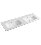 Photo: SIDRA Cultured Marble Double Washbasin 141x46cm, white