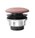Photo: GSI free flow washbasin drain 5/4“, ceramic plug, 5-65mm, blush matt