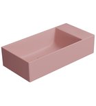 Photo: KUBE X ceramic washbasin 50x25cm, no tap hole, right/left, blush matt