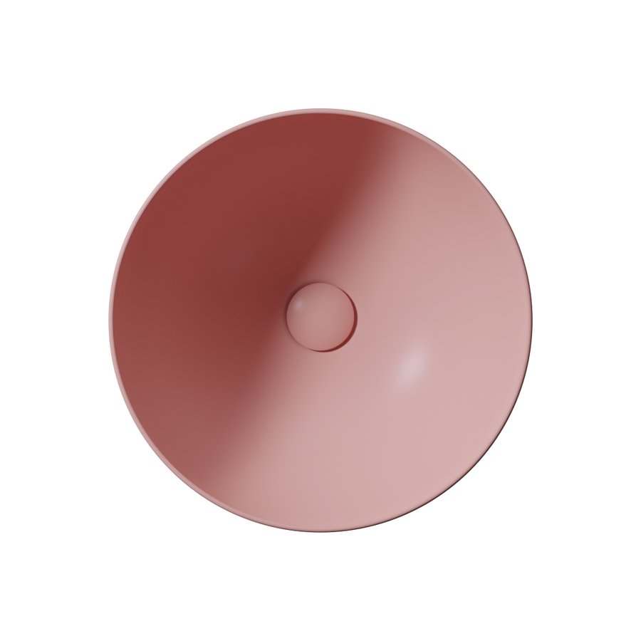 GSI PURA keramické umyvadlo na desku, průměr 42cm, blush mat 885224