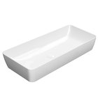 Photo: NUBES counter top ceramic washbasin 80x40cm, white ExtraGlaze