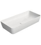Photo: NUBES counter top ceramic washbasin 80x40cm, white matt