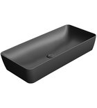 Photo: NUBES counter top ceramic washbasin 80x40cm, black matt