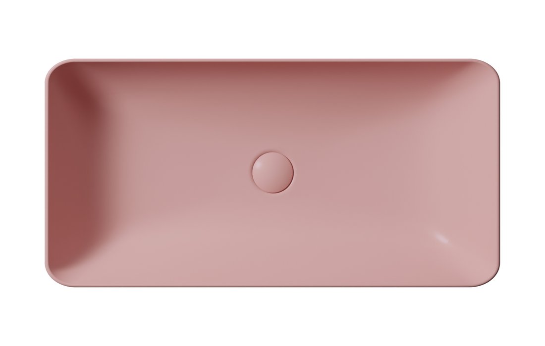 GSI NUBES keramické umyvadlo na desku 80x40cm, blush mat 904024