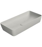 Photo: NUBES counter top ceramic washbasin 80x40cm, cenere matt