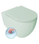 Photo: INFINITY závěsná WC mísa, Rimless, 36,5x53cm, zelená mint