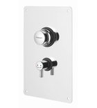 Photo: TEMPOR self-closing concealed shower valve with temperature control, chrome