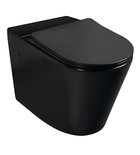 Photo: Ceramic cistern with lid, black matt