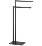 Photo: FELIX freestanding towel holder, square, black matt